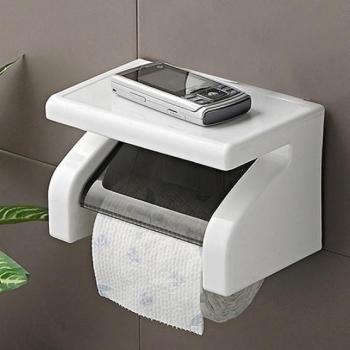Wandsteun voor toiletpapier en papieren zakdoeken, waterdicht, one size