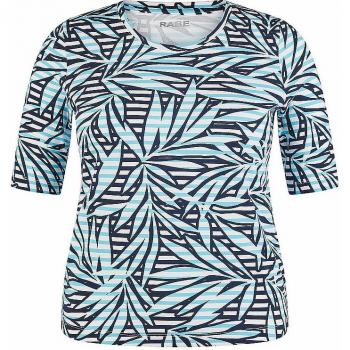 RABE Türkis T-Shirt mit floralem Design | 46