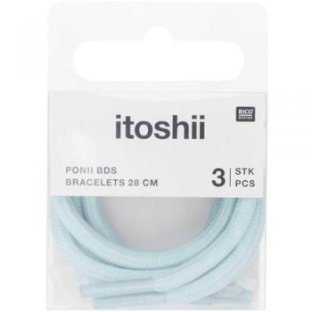 Kit Itoshii : Trois Câbles 28 cm Bleu – Résistance Optimale