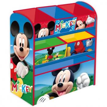 Mickey Mouse Organizer de Madera para Niños, 6 Compartimentos