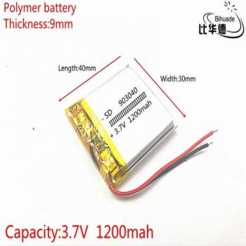 3.7V 1200mAh Lithium Polymer Battery with Protection Board for MP5 Bluetooth Earphones