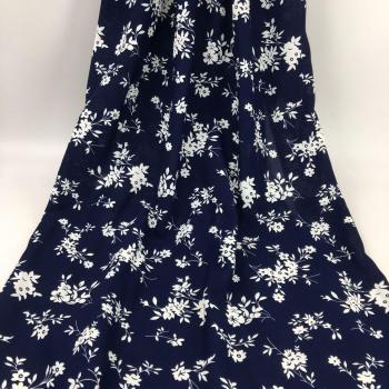 Multi-Color Floral Chiffon Fabric by the Meter