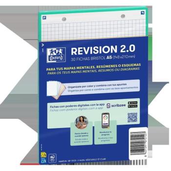 Pack 30 Fichas Oxford A5 HZ Ice