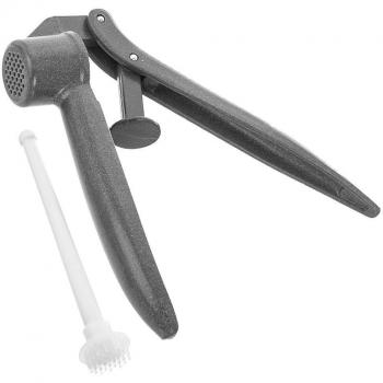 Presse-ail en aluminium avec brosse nettoyante 15,5 cm