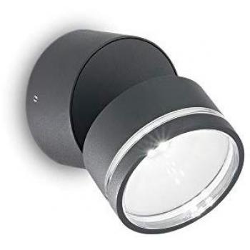 LAMPADA DA PARETE 6 LUCI OMEGA AP ROUND ANTRACITE 3000K