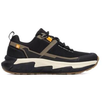 Zapatillas Xti Hombre Negra con Cordón, Suela Bicolor Urban