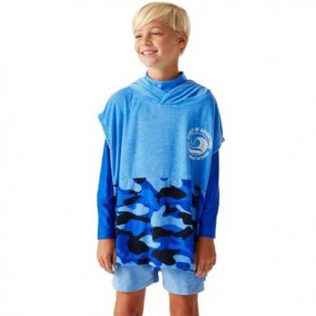 Gilet Rafraîchissement Bleu – Regatta Poncho Bain Towel Robe II (9-13 ans)