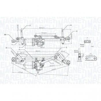 Magneti Marelli Scheibenreiniger vorne (OEM‑Code 064351736010)