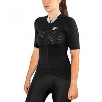 Black Melange X‑Bionic The Trick G2 Women's Short Sleeve Jersey (Size S)