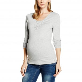 Tee a manica lunga per gravidanza grigio melange ESPRIT