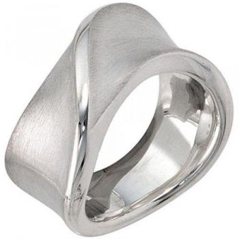 Jobo Ring Damen 925 Sterling Silber matt Größe 50