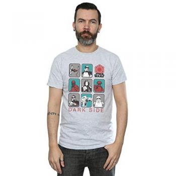 T-shirt Star Wars Uomo Dark Side L'Ultimo Jedi Personaggi Diversi