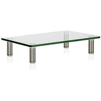 FITUEYES Support de Moniteur, Réhausseur d'Écran Portable en Verre, 38,5x24x7,5cm