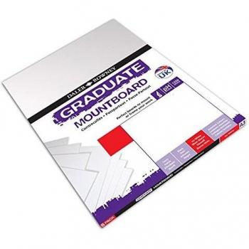 Daler-Rowney Graduate Mountboard A2 Ice White, 5 Sheets, 1.25mm Thick