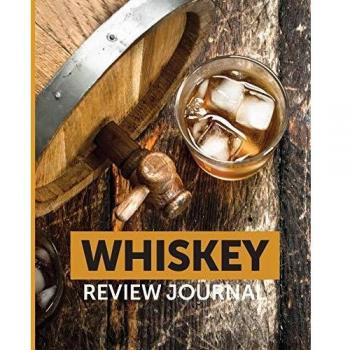 Whiskey Review Journal: Tasting Whiskey Notebook | Cigar Bar Companion | Single Malt | Bourbon Rye Try | Distillery Philosophy | Scotch | Whisky Gift | Orange Roar