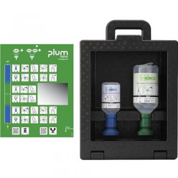 LEINA Augenspülstation iBox 500 ml & 200 ml Set mit Sichtfenster und Tragegriff