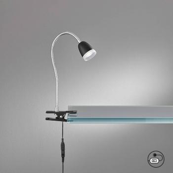FH Lighting Nox LED Clip-On Light – Grey/Black Variant