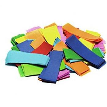 Tcm FX Konfetti Rechteckig 55 × 18 mm – 1000 g – Multicolor Weiß‑Silber