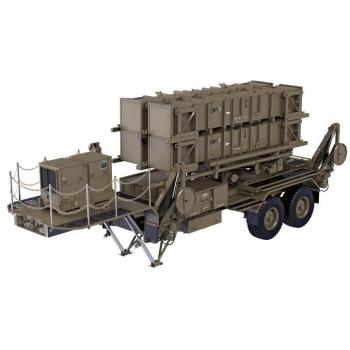 Semirimorchio Amewi M747 Lanciamissili Verde 1:12