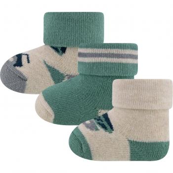 Bebé Ewers Calzado Verde y Beige 3 Unidades