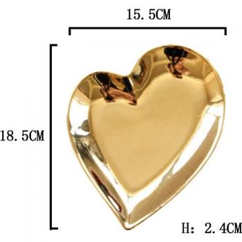 Ceramic Heart Bowl with Irregular Edges
