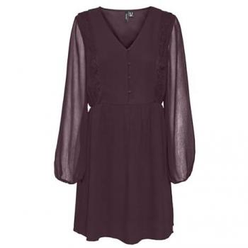 Vero Moda 10314040 Robe Courte Rouge