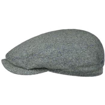 Stetson Belfast Silken Flatcap – Green‑Blue, 59 cm (Men)