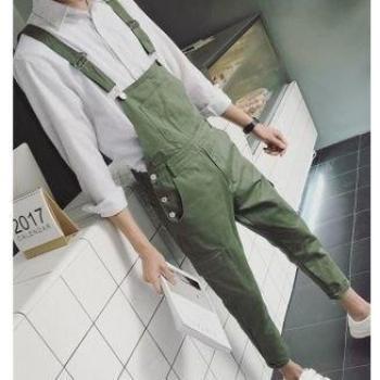 Pantalones Vaqueros de Temporada con Tirantes, Bolsillos y Estilo Hip Hop