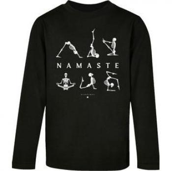 F4NT4STIC Halloween Yoga Skelett Langarmshirt
