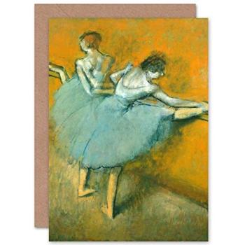 Degas “Dancers at the Barre” Fine Art Greeting Card with Complimentary Envelope (Blank Inside)
