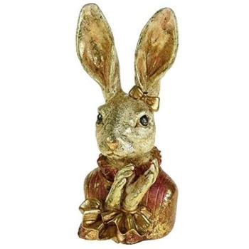 Werner Voß Hannilein Hase (Creme/Rot) – 11 x 12 x 23,5 cm