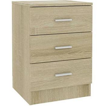 VidaXL Engineered Wood Nightstand Sonoma Oak 38x35x56 cm