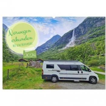 Norwegen Wohnmobil Wandkalender 2024 DIN A2 quer