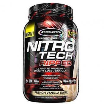 Muscletech Nitro Tech Ripped 2 Lb. Vainilla Francesa 907g