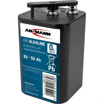 ANSMANN Zink-Luft Alkaline Blockbatterie 4R25, 6 Volt