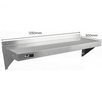 KuKoo Stainless Steel Shelves 1250mm x 300mm