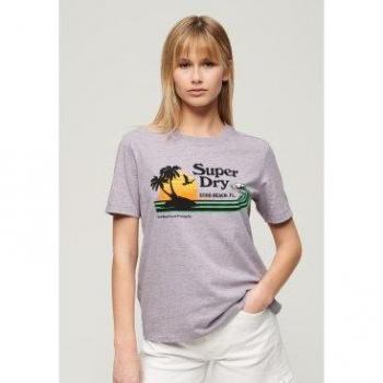Camiseta de Manga Corta Lila Superdry Outdoor