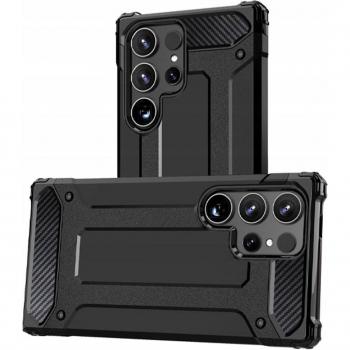 Cover Protettiva Hurtel Hybrid Armor Nero Galaxy S24 Ultra