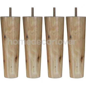 8 Inch Eucalyptus Furniture Legs