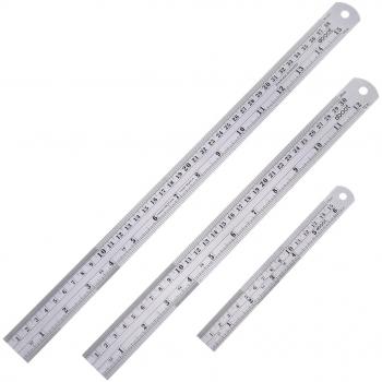 UltraCal 15 Metal Ruler – Built‑in 12″/6″ Conversions