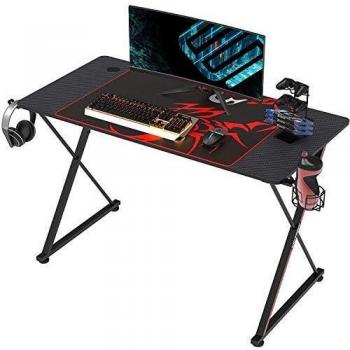 Bureau Gaming EUREKA ERGONOMIC 100 * 60cm Noir