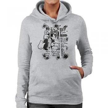 Women’s Mickey Mouse Hoodie – “Make Some Noise” in Heather Grey