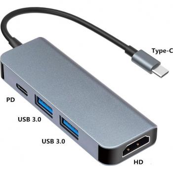 Splitter Thunderbolt 3 USB-C 4 en 1 para Macbook
