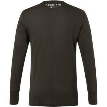 Super.Natural Uomo Mountain Lovers Maglia a Maniche Lunghe