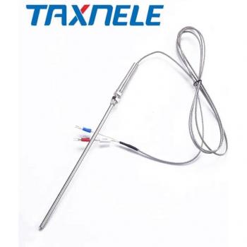 K Type Stainless Steel Thermocouple Probe 200mm with 2m Cable 0~400°C