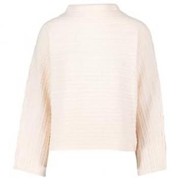 Zero Damen-Pullover mit Zopfmuster – 1‑teilig, ohne Futter, Eggnog