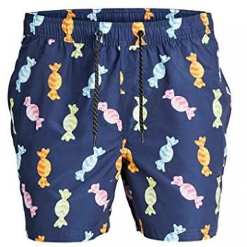 Jack & Jones Herren Badeshorts Marineblau – „Funny Ly“ 12228034