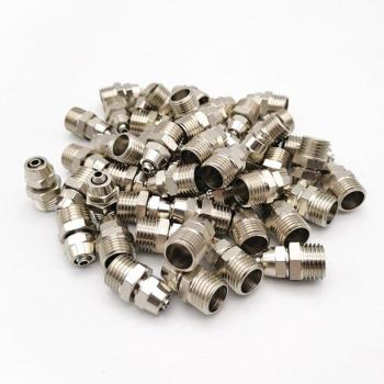 Freie Luftschlauch‑Steckverbinder – 100 Pack – Murmeltaster für 6/8/10 mm Rohre