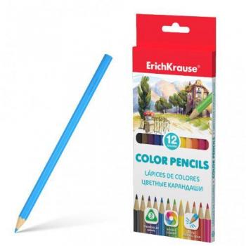 Erich Krause Box Triangolare per Matite Colorate 12 Colori (49886)