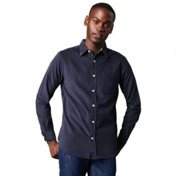 Maine Mens Dark Blue Corduroy Shirt